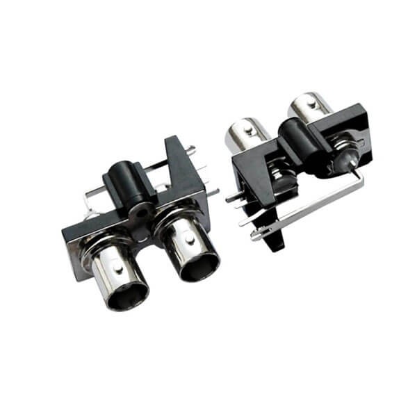 pcb bnc射頻同軸連接器 彎式絕緣 母頭