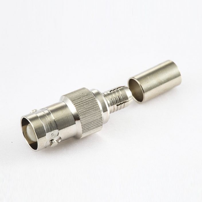 BNC連接器用于RG59接線75Ω母頭直式壓接 BNC連接器用于RG59接線75Ω母頭直式壓接