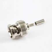 BNC  75歐姆公頭直式壓接RG179/SYV75-1.5電纜