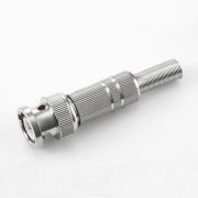 BNC 公頭直式帶彈簧焊接RG58/RG142電纜