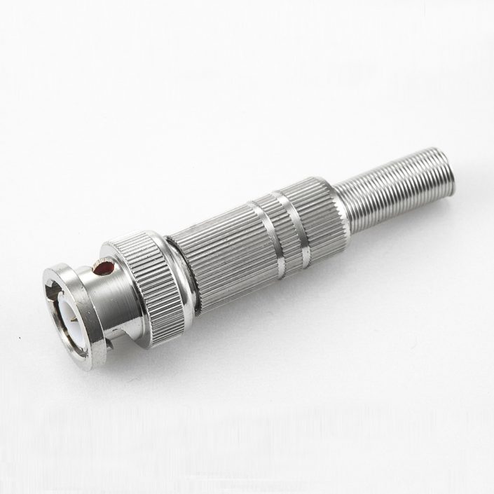 BNC 公頭直式帶彈簧焊接RG58/RG142電纜 BNC 公頭直式帶彈簧焊接RG58/RG142電纜